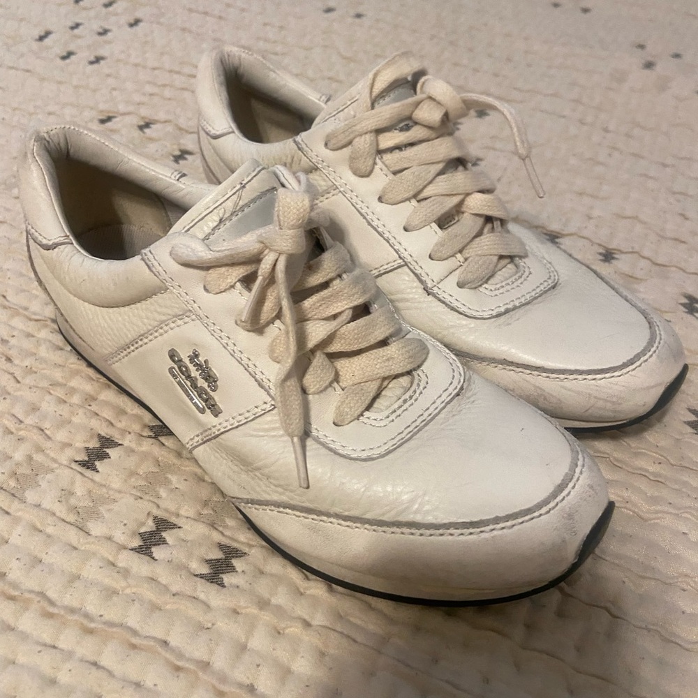 Coach White Leather Sneakers